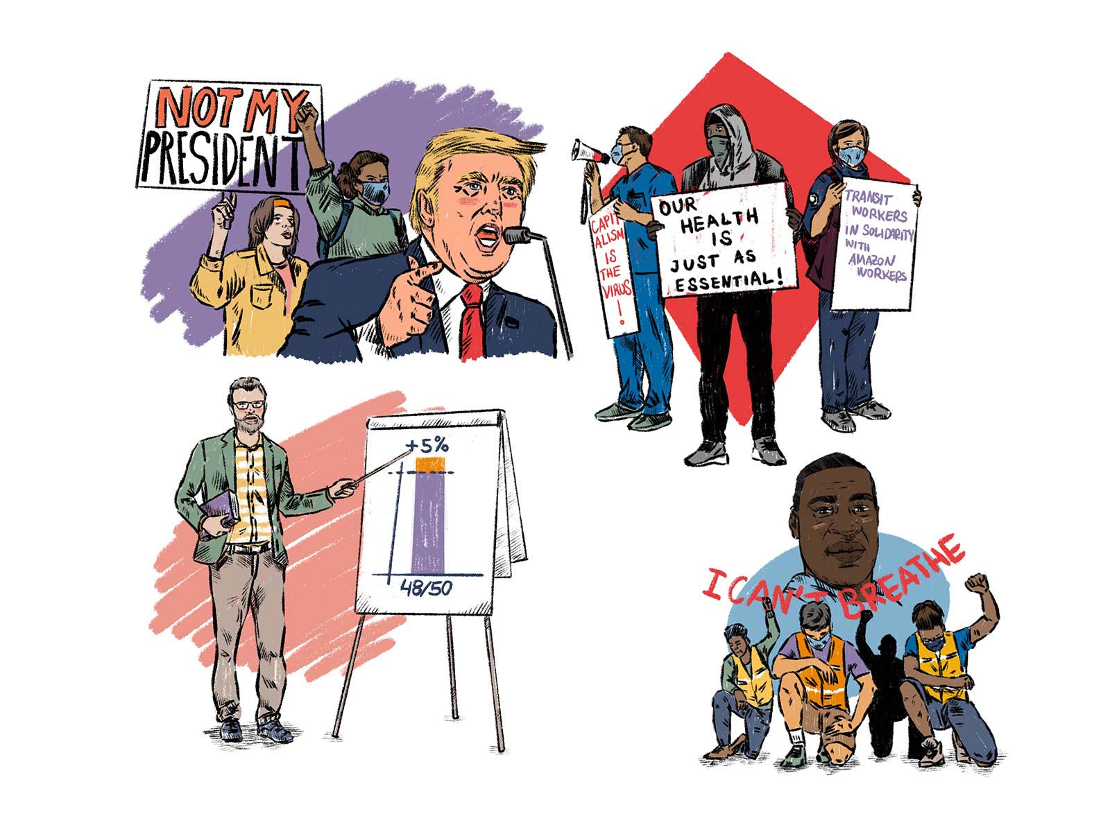 crenshaw_carina_sugah_illustration_illustratorin_illustrator_hamburg_berlin_zeichnung_drawing_editorial_grafik_graphics_design_illustrationen_rosaluxemburg_stiftung_usa_trump_lynx_vignetten