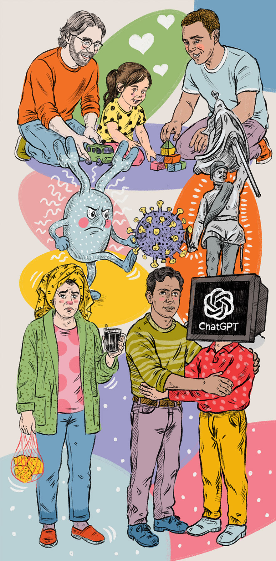 crenshaw_carina_sugah_illustration_illustratorin_illustrator_hamburg_berlin_zeichnung_drawing_editorial_weser_kurier_bremen_impfen_eltern_titel