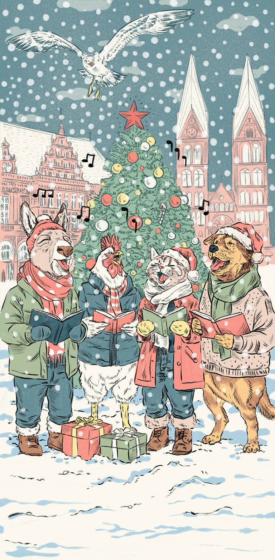 crenshaw_carina_sugah_illustration_illustratorin_illustrator_hamburg_berlin_zeichnung_drawing_editorial_weser_kurier_titel_bremen_weihnachten
