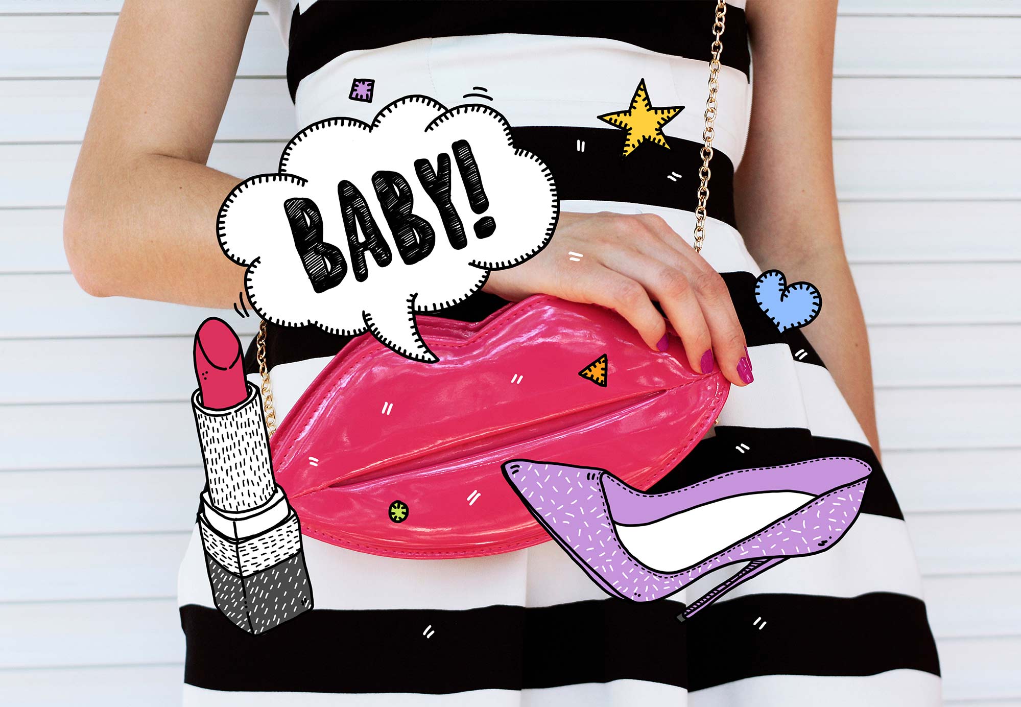 sugah_crenshaw_illustration_hamburg_Photos_illustrationonphotos_bag_kiss_fashion_editorial_cooking_illustrator