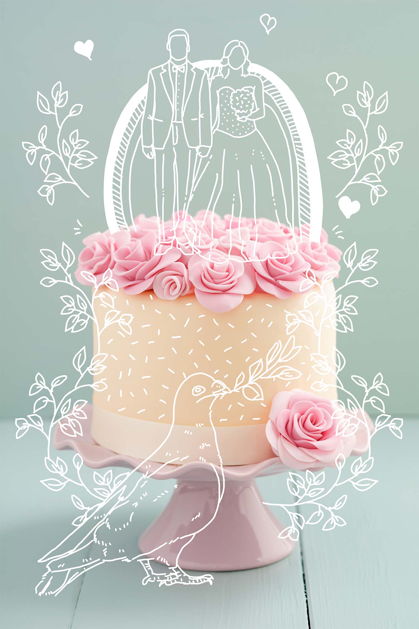 sugah_crenshaw_illustration_hamburg_Photos_illustrationonphotos_cake_wedding_editorial_cooking_illustrator