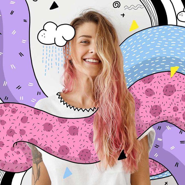 Illustration loves photography